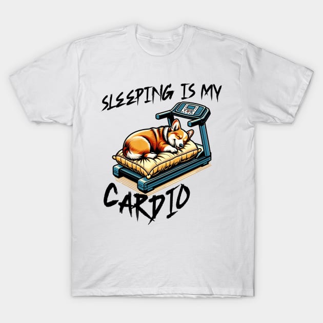 Cardio Sleeping T-Shirt by CloudEagleson